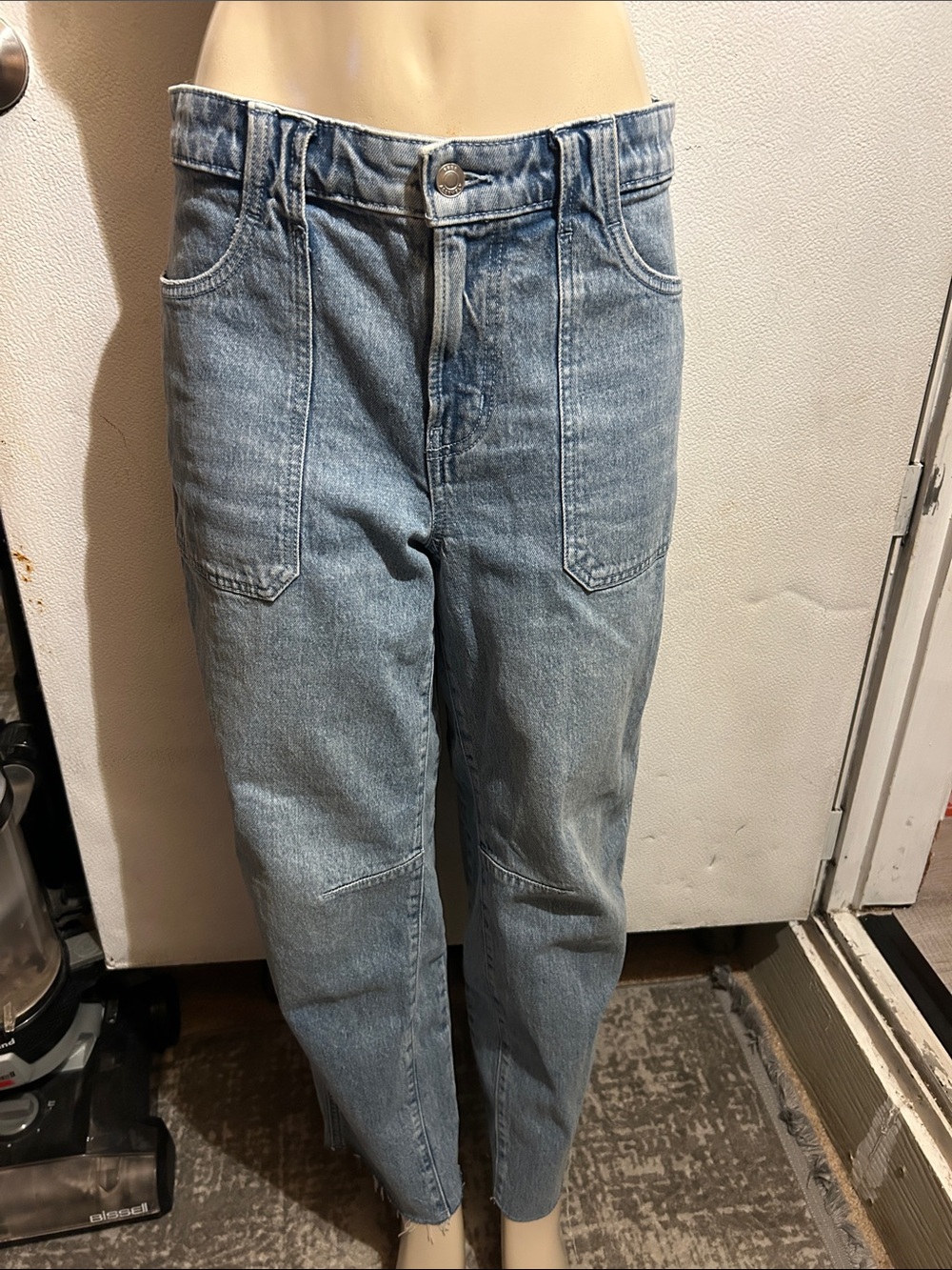 Classic Light Blue Boyfriend Jeans for Women